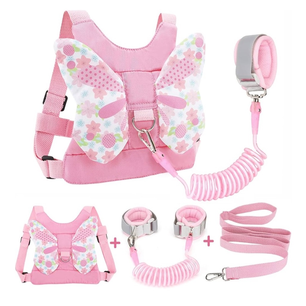 Pink Butterfly Kids Safety Harness